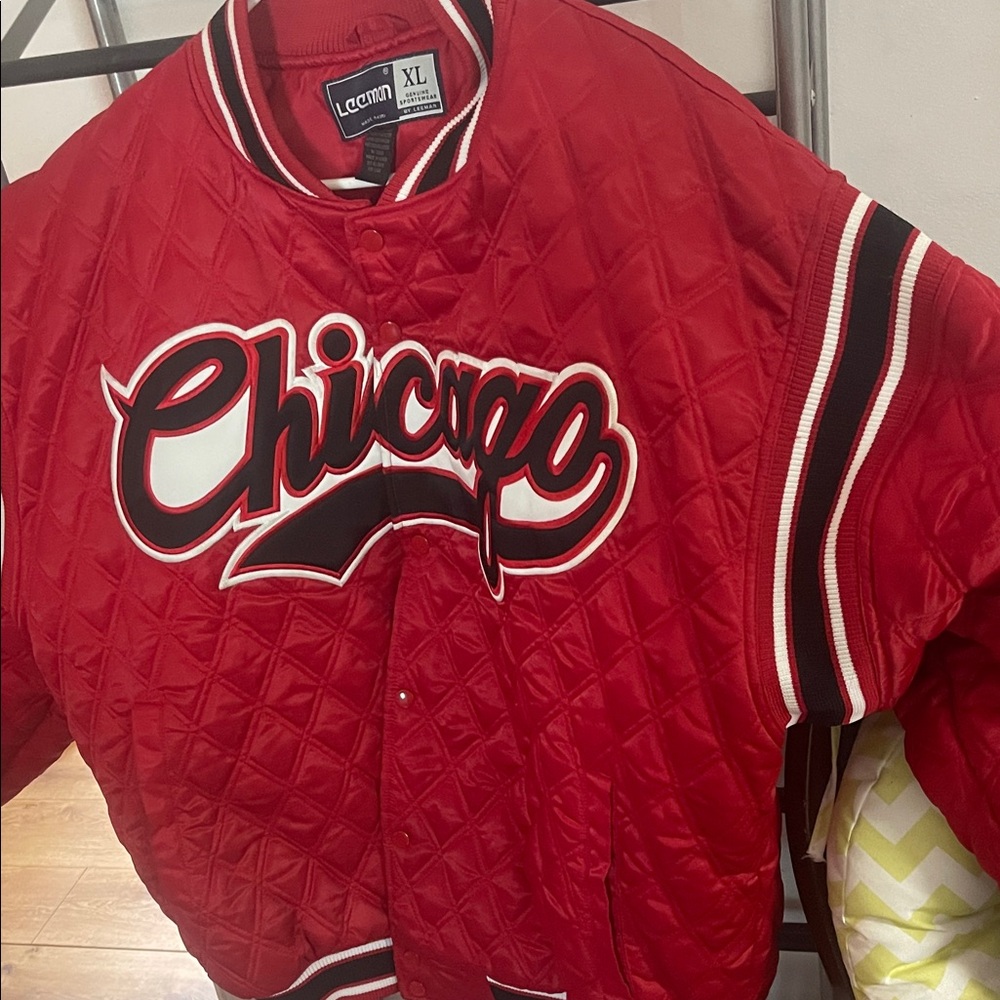 Red Quilted Puffer Jacket